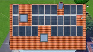 Auslegung des Daches mit der Photovoltaik
